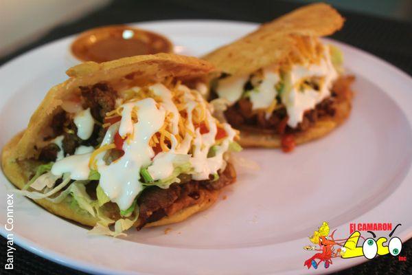 Who loves some Gorditas? 2 filled tortillas, your choice of Grilled Steak, Chicken or Ground Beef with lettuce, tomatoes & more.