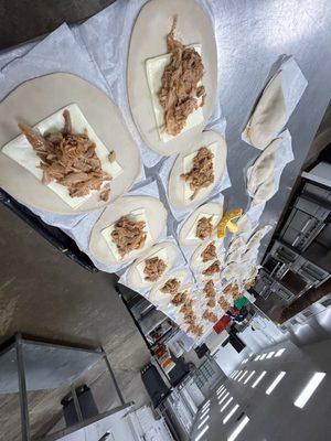 Making Empanadas/Empanadillas.