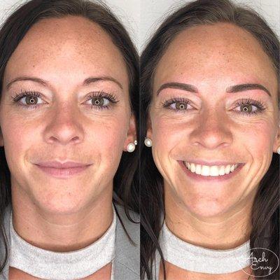 Powder brows with Microblading