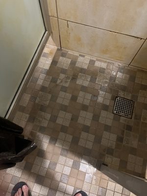 Mold and filth in men's showers