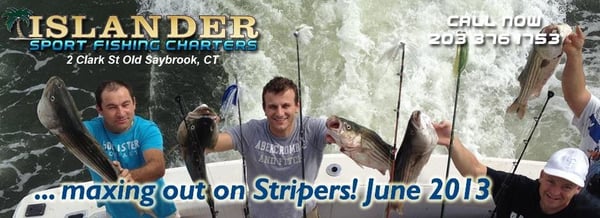 Maxing out on Stripers! We're catching our limit every day!