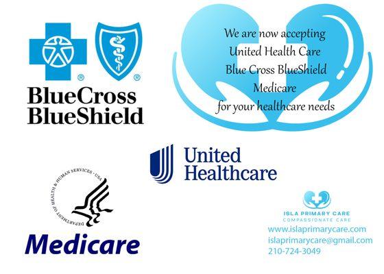 Exciting News from Isla Primary Care! 

We're thrilled to announce that Isla Primary Care is now accepting United Healthcare, Blue Cros