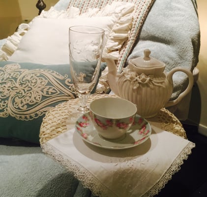 Enjoy a cup of tea after your relaxing facial!