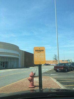 Kohl's special parking for Amazon returns