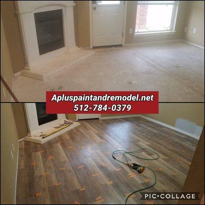 Flooring post carpet removal