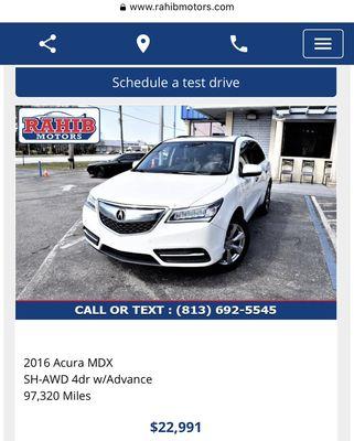 Acura MDX 2016