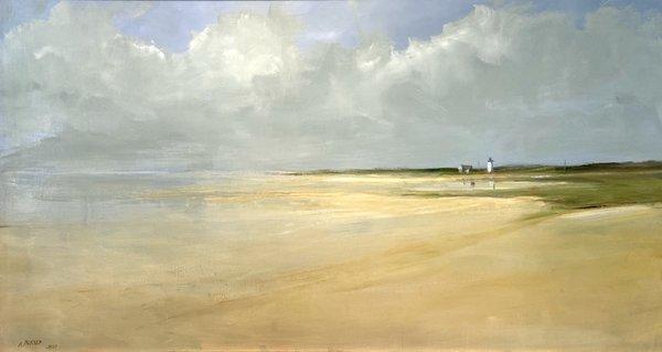 "Clouds Rolling In" 32 x 60 Oil on Canvas by Anne Packard