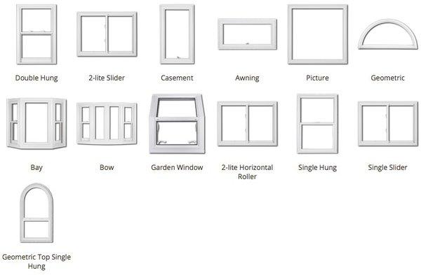 All window styles for both residential & commercial applications