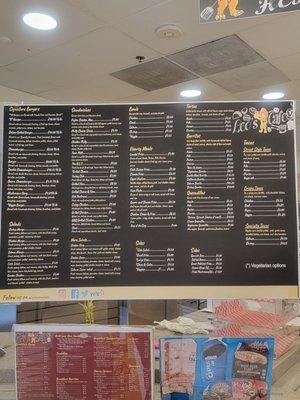 Menu for Leo's cafe