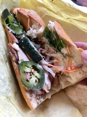 inside banh mi dac biet