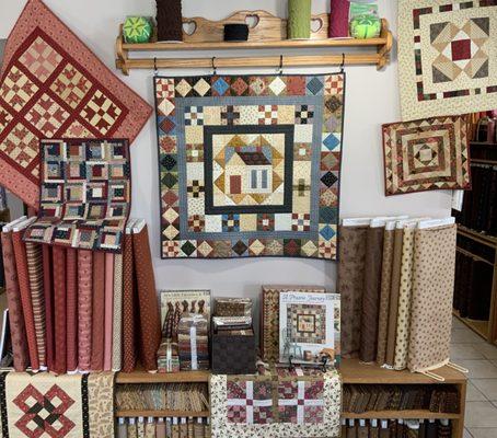 The area's largest selection of reproduction and traditional quilting fabrics from Jo Morton, Kim Diehl, Pam Buda, Kansas Troubles and more!