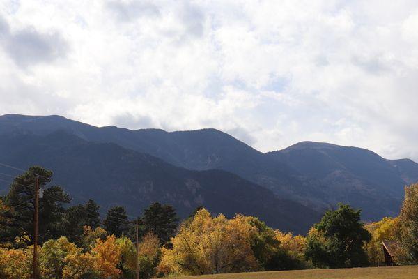 Mountain view from the school