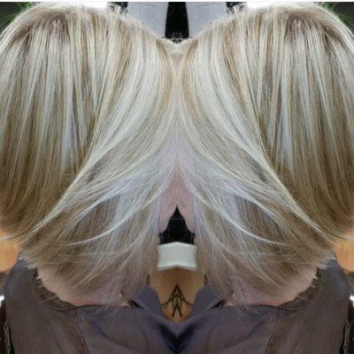 Asymmetrical Bob with dimensional coloring by Vanessa.