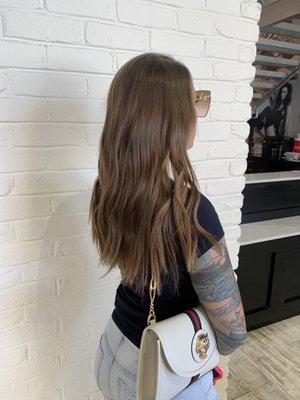 Tape in hair extensions