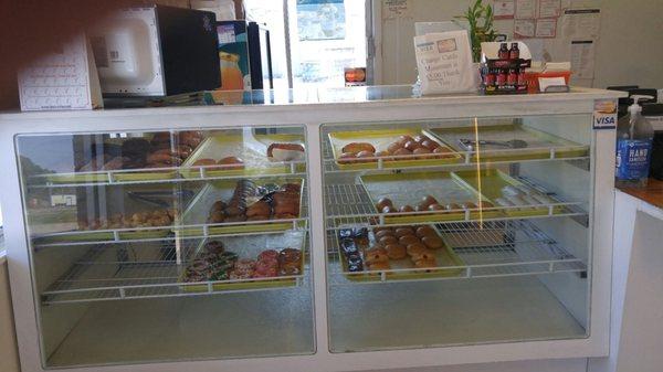 The doughnut counter.