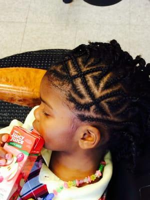 Designer cornrow