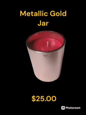 8 Oz Metallic Gold Jar