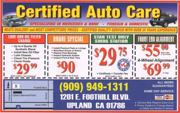 S & R Smog Test Only Center