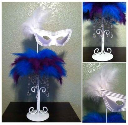 Sweet 16 Masquerade Centerpieces