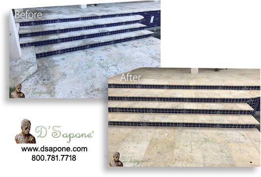 Travertine Tile and Grout Cleaning