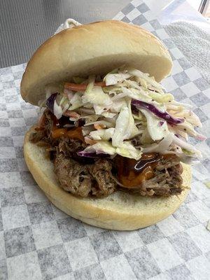 Pulled pork sandwich