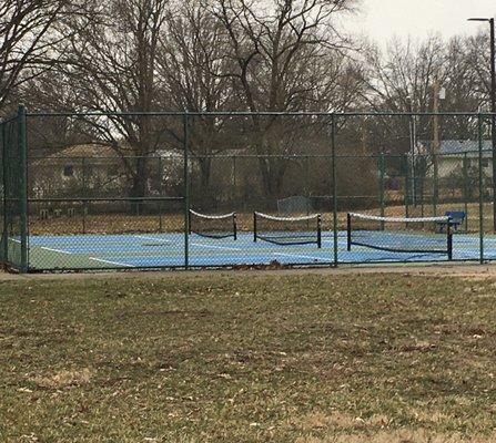 Pickleball courts.