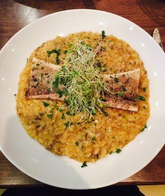 Butternut Squash Risotto with Roasted Bone Marrow