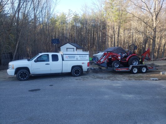 Light Backhoe work for hire!