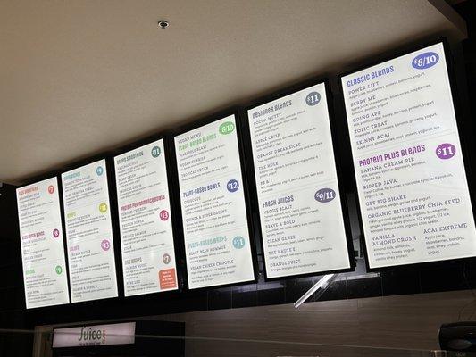 New menu , increased prices