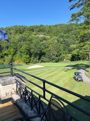 View of 18 green from the patio