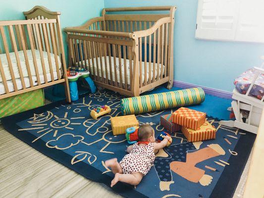 This is where all the babies get to snooze in our cozy nursery