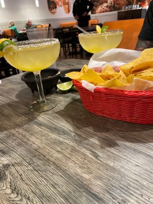 Great Margaritas & good chips & salsa!