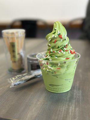 Level 1 matcha soft serve