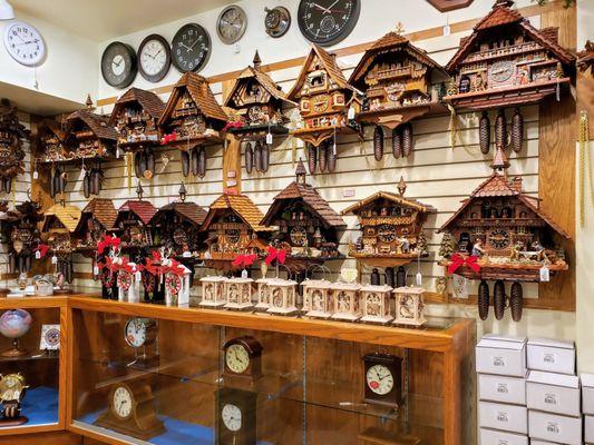 Cuckoo Clocks at Frankenmuth Clock Company