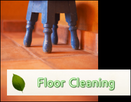 Floor cleaning, tile floor.