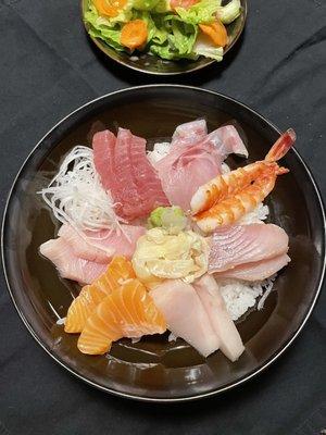 Chirashi (Takeout plated)