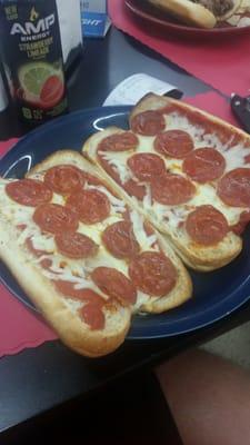 Full size pizza sub