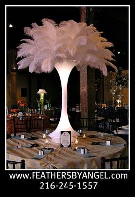 Feather Centerpieces