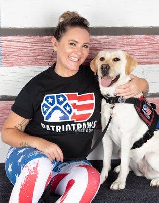 Veteran Kelly and Service Dog Allie