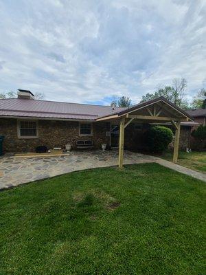 Building a porch roof