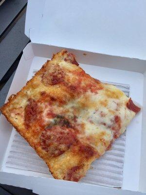 An "express" slice with pepperoni