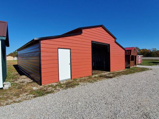 18 x 36 Horsebarn with (2) 10 x 36 Lean Too's Installed for $13,439.95 + tax.