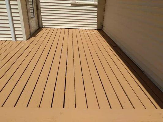 Completed deck.