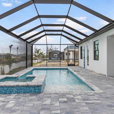 New construction waterfront home in Cape Coral, FL