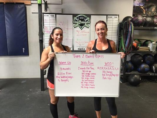 Sissy and Cristy shared a great Turn 2 Burn Class together!