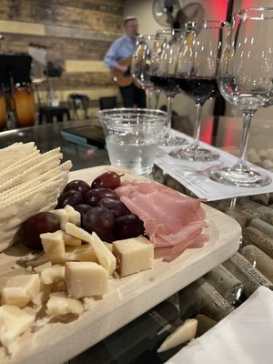 Wine charcuterie and music