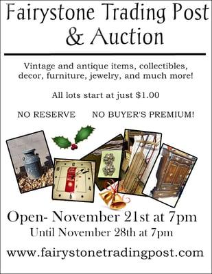 Our Online Auction flyer.