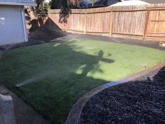 New Sprinklers and SOD installation.