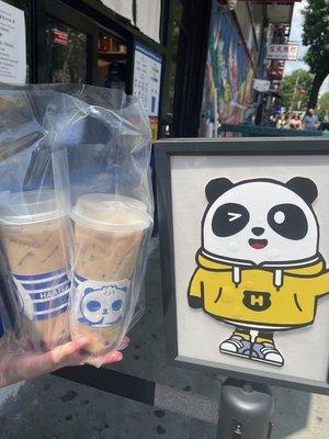 Haa tea milk tea guys - pudding, boba, and red bean.