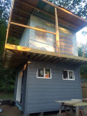 Building a sleeping shed for a customer's vacation home